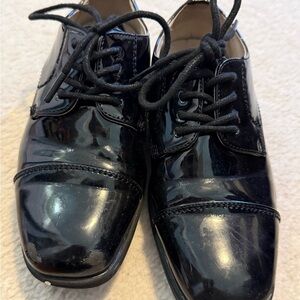 Florsheim Shiny Black Kids Oxfords